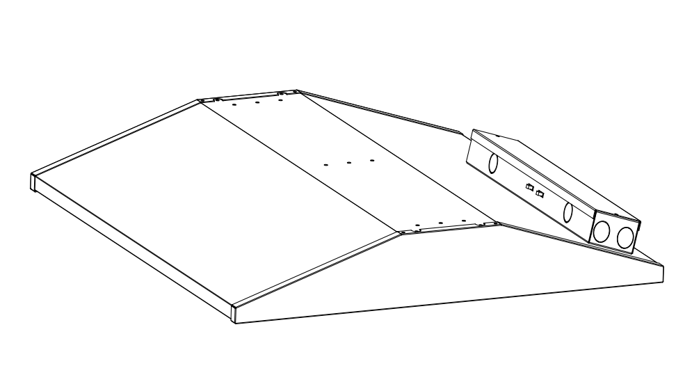 LED architectural troffer mounting bracket for installation setup