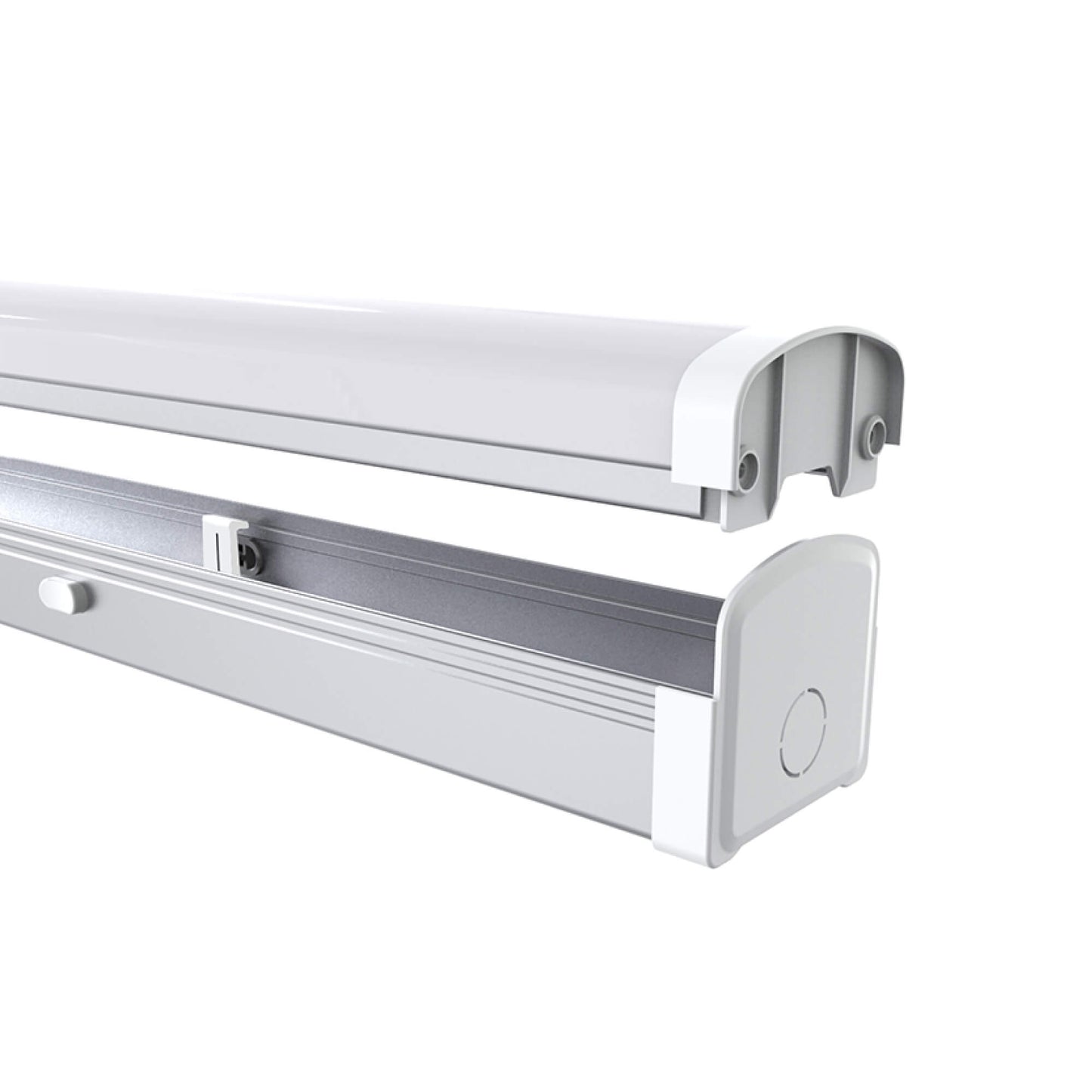 Versatile Halcon LED linear light strip C2311 with selectable color temperatures and wattages in 2ft, 4ft, and 8ft sizes.