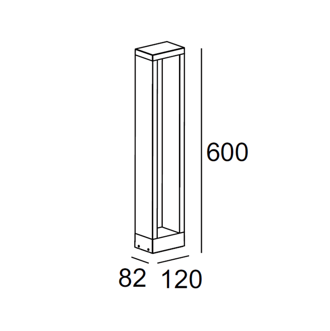 H1374-600 Bollard Light
