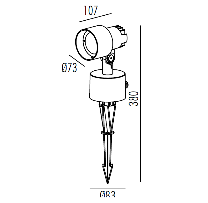 2861-COB / 2862-LED / 2863-COB / 2864-COB Spot Light-track spot-DWPRO