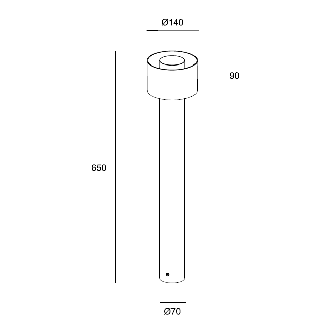 H3497-650 Bollard Light