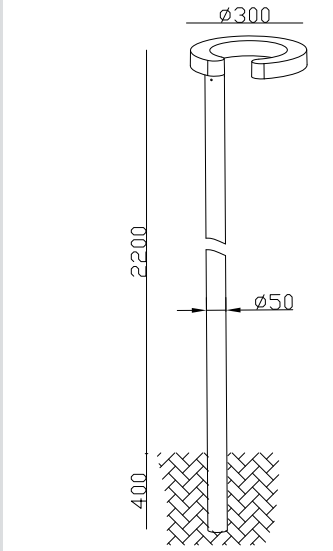 5713ALED-2200 Bollard Light