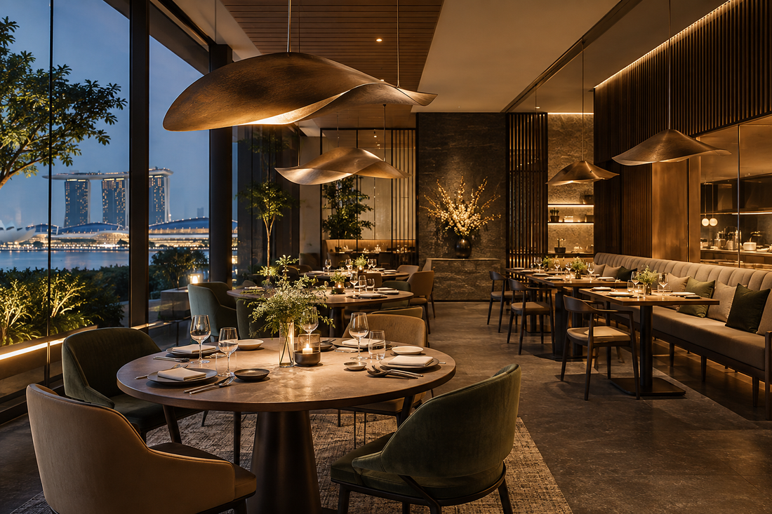 Concept illustration for Custom Lighting for Restaurants in Singapore