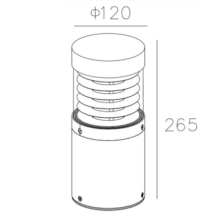 8414COB-265 | 8414COB-650 Bollard Light-bollards-DWPRO