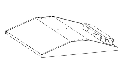 LED architectural troffer mounting bracket for installation setup