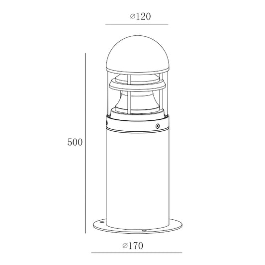 H1733-650 Bollard Light