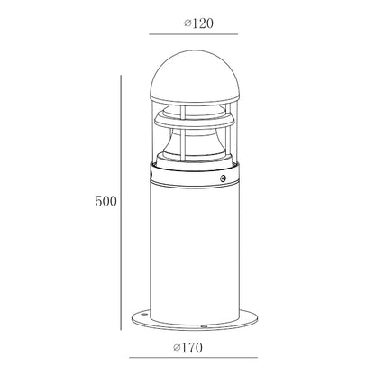 8456COB-600 Bollard Light