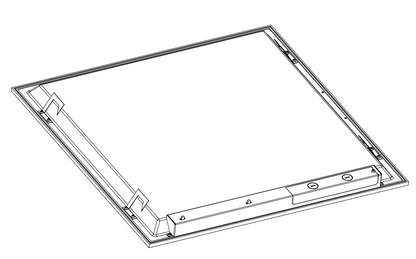 LED Flat Panel Light Backlit Surface Mount Wattage Selectable CCT Selectable 120-277V 0-10V Dimming