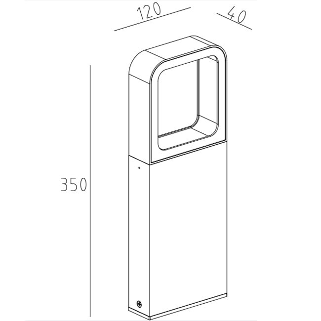 2723LED-350 | 2723LED-650 Bollard Light-bollards-DWPRO