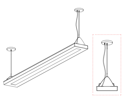 Linkable Linear LED Pendant Up And-pendant-DWPRO