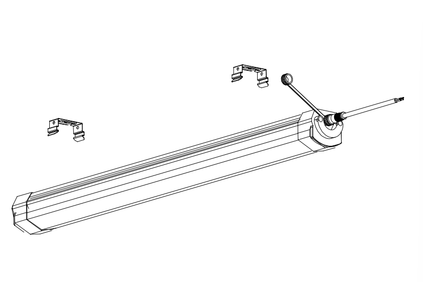 2ft 4ft 8ft LED Vapor Tight Light-battens-DWPRO