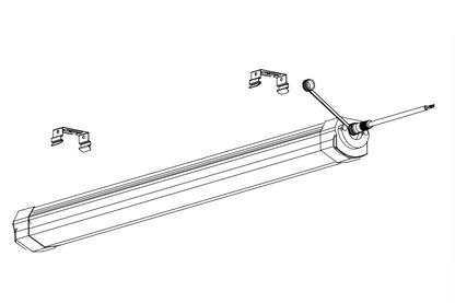2ft 4ft 8ft LED Vapor Tight Light-battens-DWPRO