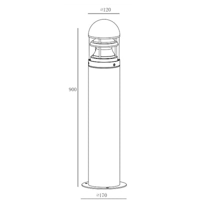 8403-900 Bollard Light-bollards-DWPRO