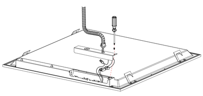 LED Flat Panel Light Backlit Surface Mount Wattage Selectable CCT Selectable 120-277V 0-10V Dimming