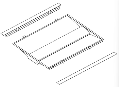LED Troffer Retrofit Kit components diagram for easy installation