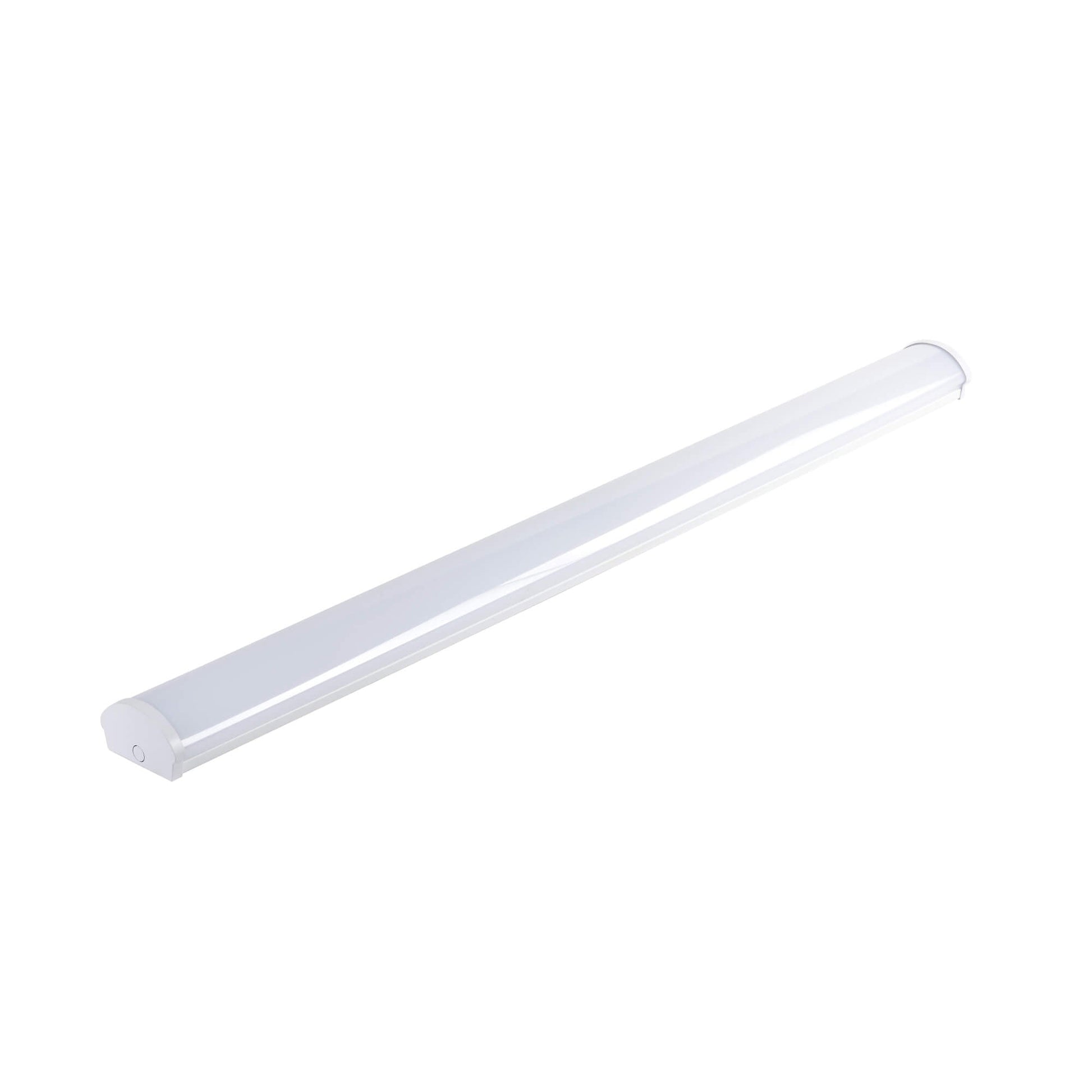Halcon LED Wrap Light C1801 with selectable wattage and CCT, energy-saving linear fixture for continuous lighting in stairwells and parking garages.