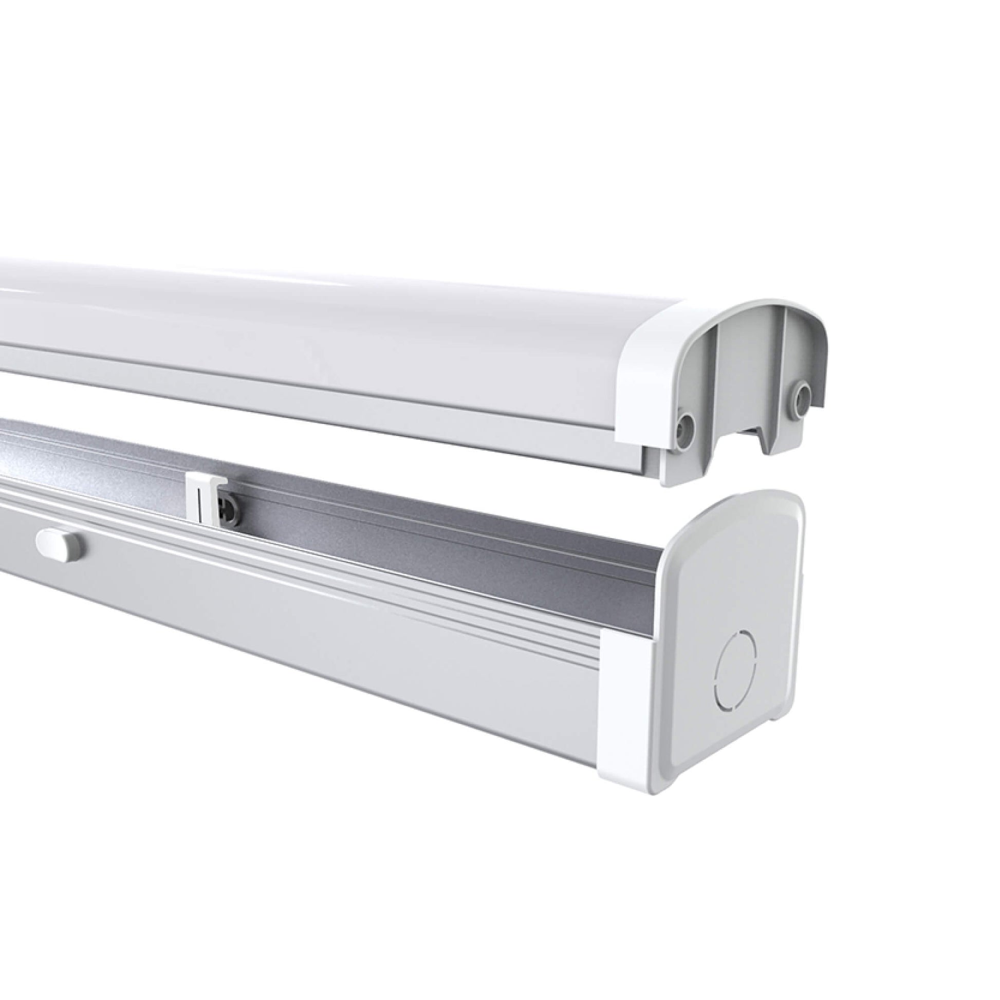 Versatile Halcon LED linear light strip C2311 with selectable color temperatures and wattages in 2ft, 4ft, and 8ft sizes.