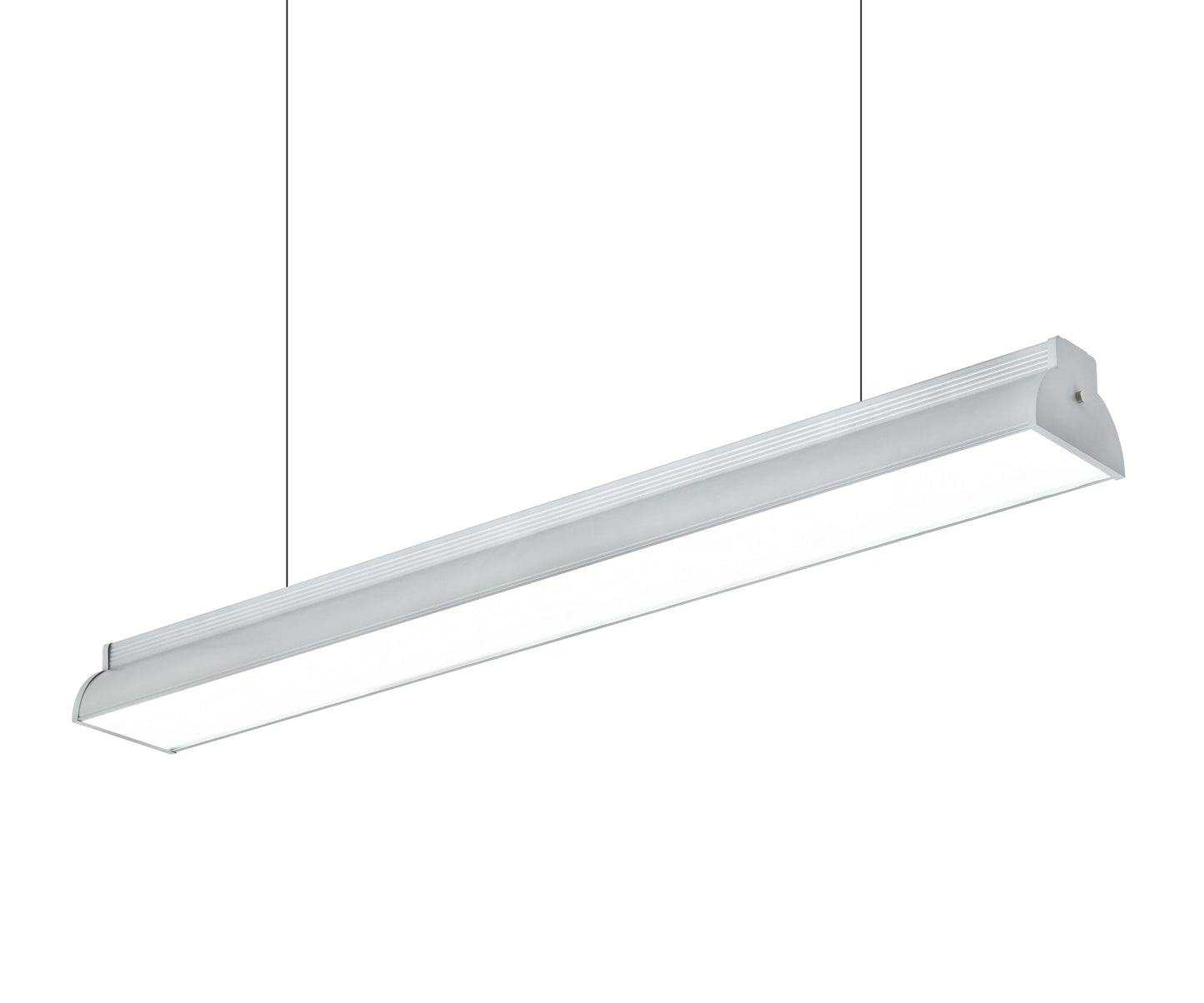 Modern LED linear pendant light for commercial lighting