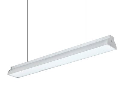 Sleek LED linear pendant light for stylish commercial spaces
