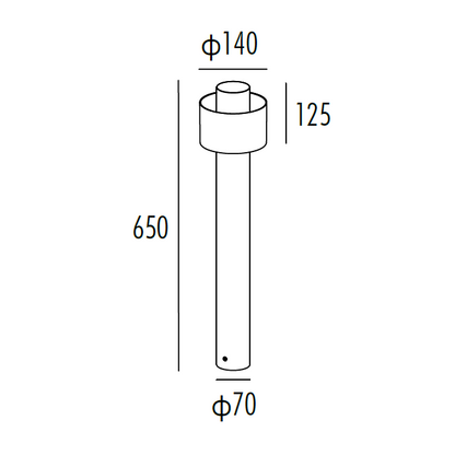 H3496-650 Bollard Light