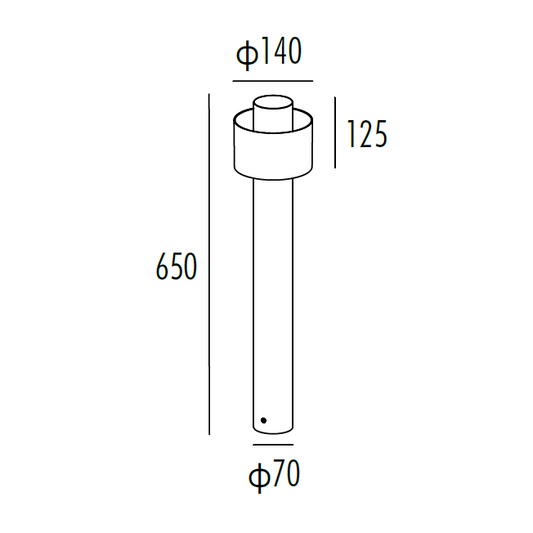 H3496-650 Bollard Light