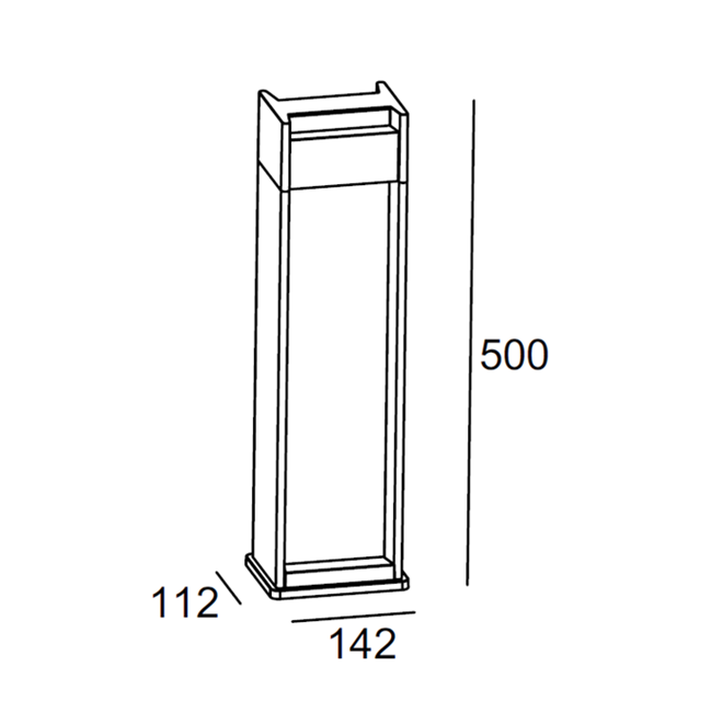 H3533LWD-500 / H3531L-WD Bollard Light