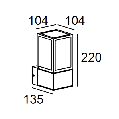 H3433WD-600 / H3431-WD Bollard Light-bollards-DWPRO