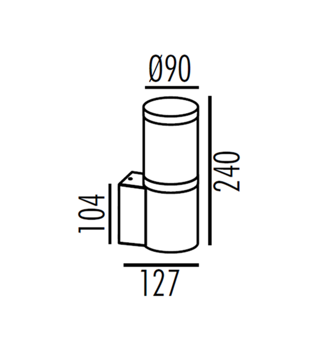 H1901 / H1903-650 Bollard Light-bollards-DWPRO