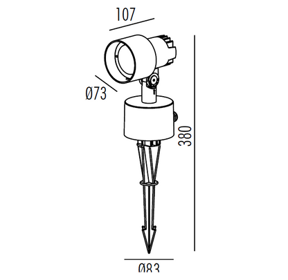 2861-COB / 2862-LED / 2863-COB / 2864-COB Spot Light-track spot-DWPRO