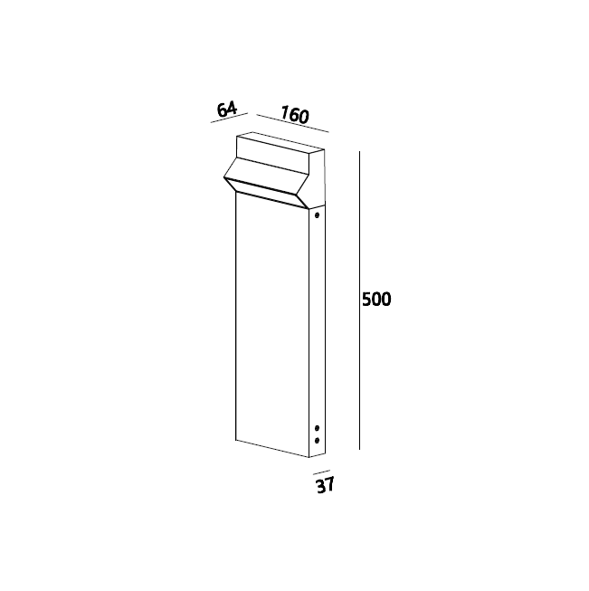 H3501L-500 / 700 Bollard Light