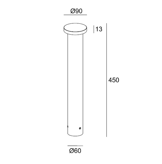 H3511-450 / 650 Bollard Light