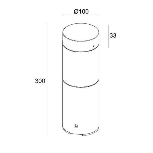H3495-300 / 650 Bollard Light