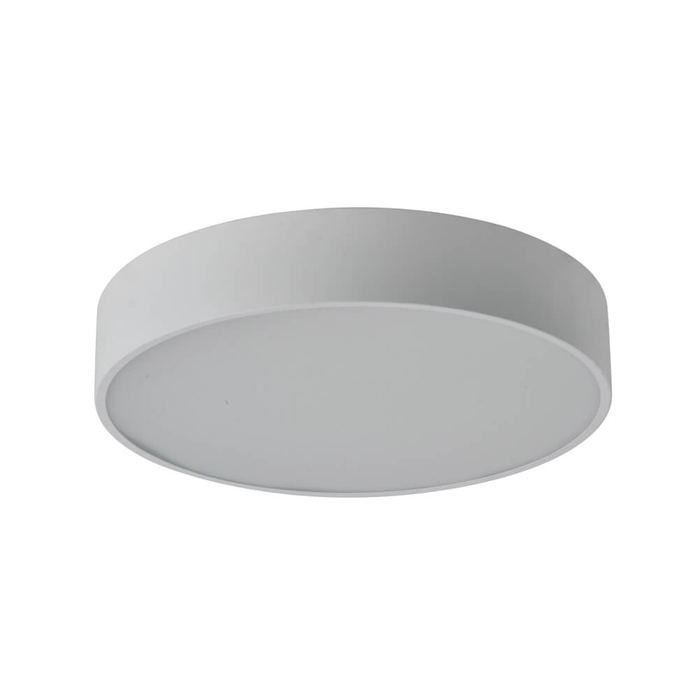Modern Halcon Round LED Pendant Light in White Finish, available in multiple sizes with direct and indirect lighting options